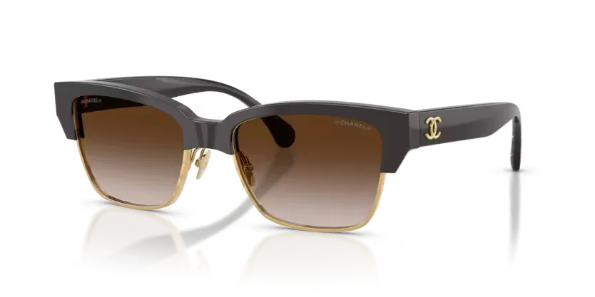 les Lunettes de soleil Chanel CH5558 1460S5 - Marron vendôme