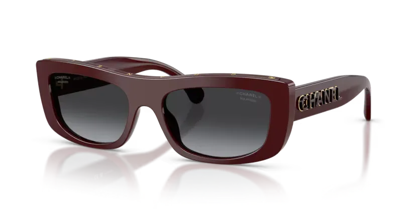 les Lunettes de soleil Chanel CH5559 1802S8 - Rouge bordeaux