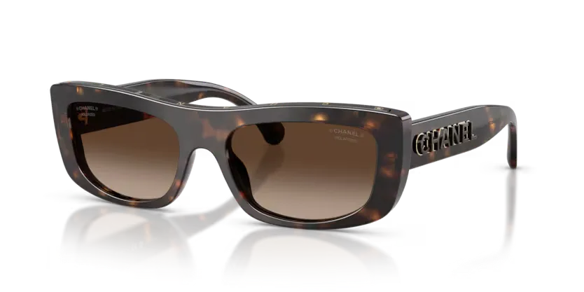 les Lunettes de soleil Chanel CH5559 1827S9 - Havana marron
