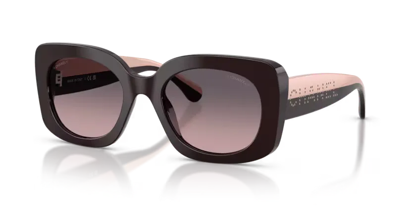 les Lunettes de soleil Chanel CH5563B 1461S1 - Rouge vendôme