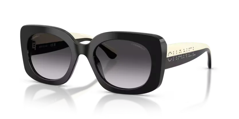 les Lunettes de soleil Chanel CH5563B C501S6 - Noir